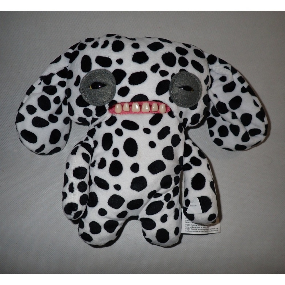 Fuggler Kids Funny Ugly Monster Dalmatian Dog Spotted Plush Toy 9 inch